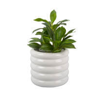 Present Time Plant Pot Bobbly Glazed Medium Ceramic
